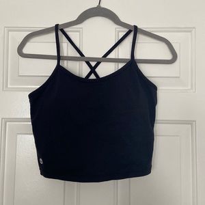 Senita Athletics Ava Crop Top - Navy